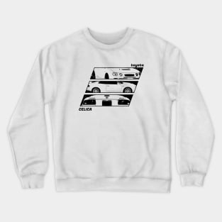 TOYOTA CELICA GT-FOUR Black 'N White Archive 2 Crewneck Sweatshirt